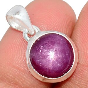 Collier Pendentif Doré Vieilli Avec Rubis étoilé (astérisme) - Sans Marque - Neuf